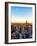 Empire State Building and One World Trade Center at Sunset, Manhattan, New York-Philippe Hugonnard-Framed Photographic Print