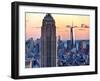 Empire State Building and One World Trade Center at Sunset, Midtown Manhattan, New York City, US-Philippe Hugonnard-Framed Premium Photographic Print