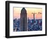 Empire State Building and One World Trade Center at Sunset, Midtown Manhattan, New York City, US-Philippe Hugonnard-Framed Photographic Print