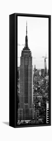 Empire State Building and One World Trade Center at Sunset, Midtown Manhattan, New York City-Philippe Hugonnard-Framed Stretched Canvas