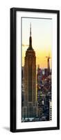 Empire State Building and One World Trade Center at Sunset, Midtown Manhattan, New York City-Philippe Hugonnard-Framed Photographic Print