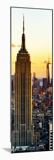 Empire State Building and One World Trade Center at Sunset, Midtown Manhattan, New York City-Philippe Hugonnard-Mounted Photographic Print