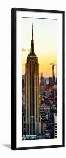 Empire State Building and One World Trade Center at Sunset, Midtown Manhattan, New York City-Philippe Hugonnard-Framed Photographic Print