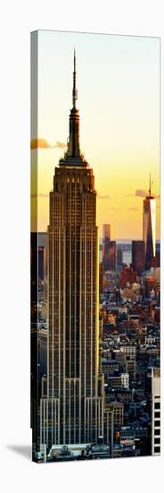 Empire State Building and One World Trade Center at Sunset, Midtown Manhattan, New York City-Philippe Hugonnard-Stretched Canvas