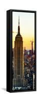 Empire State Building and One World Trade Center at Sunset, Midtown Manhattan, New York City-Philippe Hugonnard-Framed Stretched Canvas