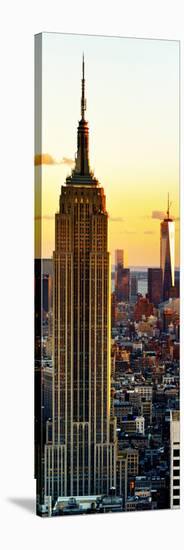 Empire State Building and One World Trade Center at Sunset, Midtown Manhattan, New York City-Philippe Hugonnard-Stretched Canvas