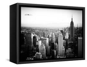 Empire State Building and One World Trade Center at Sunset, Midtown Manhattan, New York City-Philippe Hugonnard-Framed Stretched Canvas