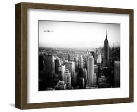 Empire State Building and One World Trade Center at Sunset, Midtown Manhattan, New York City-Philippe Hugonnard-Framed Photographic Print