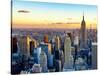Empire State Building and One World Trade Center at Sunset, Midtown Manhattan, New York City-Philippe Hugonnard-Stretched Canvas