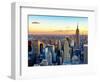 Empire State Building and One World Trade Center at Sunset, Midtown Manhattan, New York City-Philippe Hugonnard-Framed Premium Photographic Print