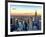 Empire State Building and One World Trade Center at Sunset, Midtown Manhattan, New York City-Philippe Hugonnard-Framed Photographic Print