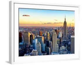 Empire State Building and One World Trade Center at Sunset, Midtown Manhattan, New York City-Philippe Hugonnard-Framed Photographic Print