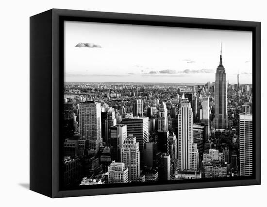 Empire State Building and One World Trade Center at Sunset, Midtown Manhattan, New York City-Philippe Hugonnard-Framed Stretched Canvas