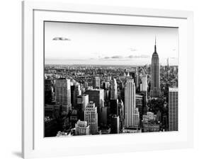 Empire State Building and One World Trade Center at Sunset, Midtown Manhattan, New York City-Philippe Hugonnard-Framed Photographic Print