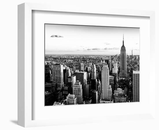 Empire State Building and One World Trade Center at Sunset, Midtown Manhattan, New York City-Philippe Hugonnard-Framed Photographic Print