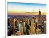 Empire State Building and One World Trade Center at Sunset, Midtown Manhattan, New York City-Philippe Hugonnard-Framed Photographic Print