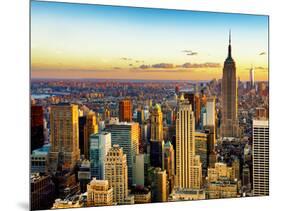 Empire State Building and One World Trade Center at Sunset, Midtown Manhattan, New York City-Philippe Hugonnard-Mounted Photographic Print