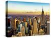 Empire State Building and One World Trade Center at Sunset, Midtown Manhattan, New York City-Philippe Hugonnard-Stretched Canvas