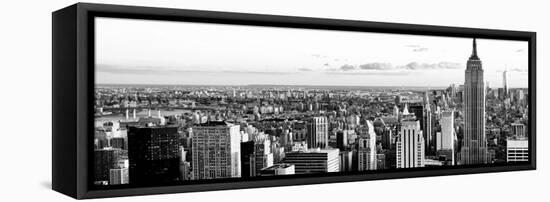 Empire State Building and One World Trade Center at Sunset, Midtown Manhattan, New York City-Philippe Hugonnard-Framed Stretched Canvas