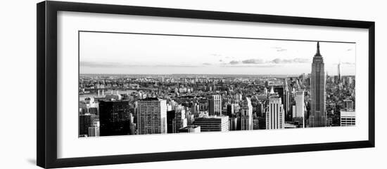 Empire State Building and One World Trade Center at Sunset, Midtown Manhattan, New York City-Philippe Hugonnard-Framed Photographic Print