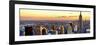 Empire State Building and One World Trade Center at Sunset, Midtown Manhattan, New York City-Philippe Hugonnard-Framed Photographic Print