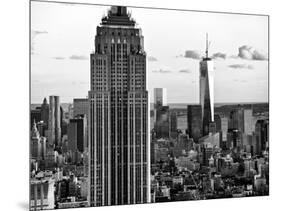 Empire State Building and One World Trade Center at Sunset, Midtown Manhattan, NYC-Philippe Hugonnard-Mounted Photographic Print