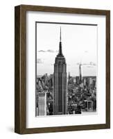 Empire State Building and One World Trade Center at Sunset, Midtown Manhattan, NYC-Philippe Hugonnard-Framed Photographic Print