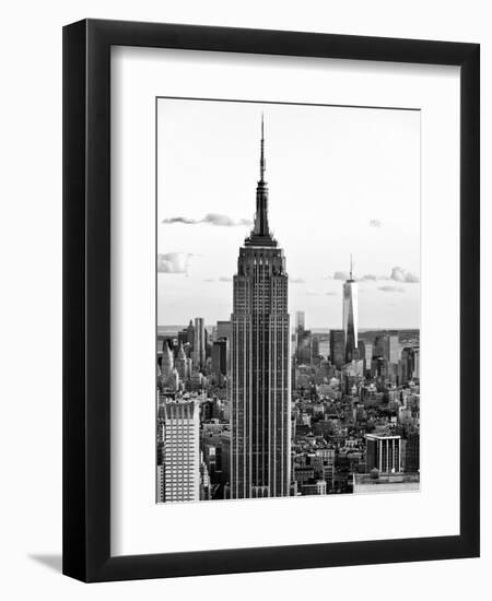 Empire State Building and One World Trade Center at Sunset, Midtown Manhattan, NYC-Philippe Hugonnard-Framed Photographic Print