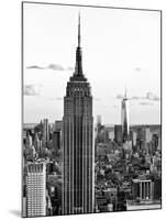 Empire State Building and One World Trade Center at Sunset, Midtown Manhattan, NYC-Philippe Hugonnard-Mounted Premium Photographic Print