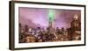 Empire state building and view of the rooftops of Manhattan, New York, USA-Jordan Banks-Framed Photographic Print