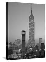 Empire State Building at Night-GE Kidder Smith-Stretched Canvas