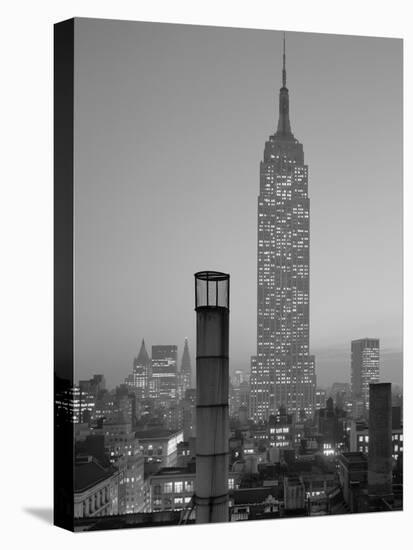 Empire State Building at Night-GE Kidder Smith-Stretched Canvas