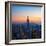 Empire State Building at Sunset from Top of the Rock Observatory-Andria Patino-Framed Photographic Print