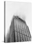 Empire State Building Burning after Plane Crash-Charles Seawood-Stretched Canvas