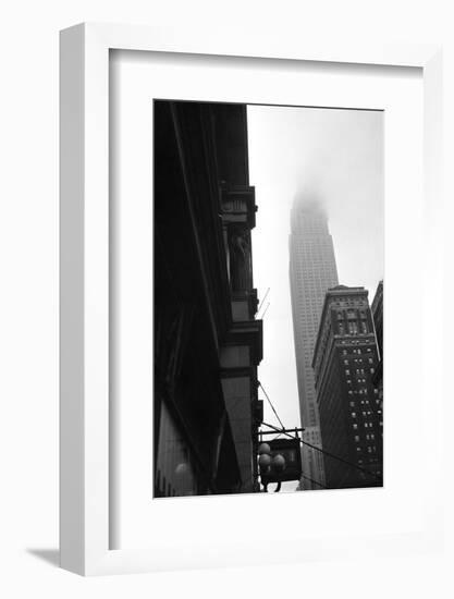 Empire State Building Burning after Plane Crash-null-Framed Photographic Print