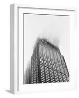 Empire State Building Burning after Plane Crash-Charles Seawood-Framed Photographic Print