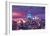 Empire State Building Feeling Like A Blue Giant-Markus Bleichner-Framed Premium Giclee Print