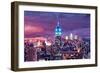 Empire State Building Feeling Like A Blue Giant-Markus Bleichner-Framed Art Print