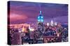 Empire State Building Feeling Like A Blue Giant-Markus Bleichner-Stretched Canvas