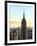 Empire State Building from Rockefeller Center at Dusk, Manhattan, New York City, United States-Philippe Hugonnard-Framed Photographic Print