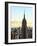 Empire State Building from Rockefeller Center at Dusk, Manhattan, New York City, United States-Philippe Hugonnard-Framed Photographic Print