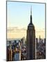 Empire State Building from Rockefeller Center at Dusk, Manhattan, New York City, United States-Philippe Hugonnard-Mounted Photographic Print