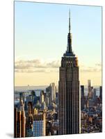 Empire State Building from Rockefeller Center at Dusk, Manhattan, New York City, United States-Philippe Hugonnard-Mounted Photographic Print