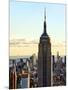 Empire State Building from Rockefeller Center at Dusk, Manhattan, New York City, United States-Philippe Hugonnard-Mounted Photographic Print