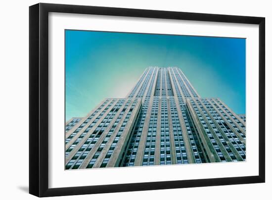 Empire State Building From Street-null-Framed Photo