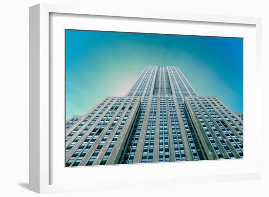 Empire State Building From Street-null-Framed Photo