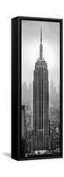 Empire State Building in a City, Manhattan, New York City, New York State, USA-null-Framed Stretched Canvas