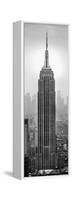 Empire State Building in a City, Manhattan, New York City, New York State, USA-null-Framed Stretched Canvas