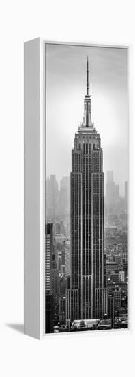 Empire State Building in a City, Manhattan, New York City, New York State, USA-null-Framed Stretched Canvas