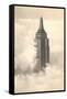 Empire State Building in the Clouds-null-Framed Stretched Canvas